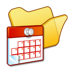 Folder Yellow Scheduled Tasks Icon 256x256 png