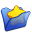 Folder Blue Favourite Icon 32x32 png