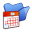 Folder Blue Scheduled Tasks Icon 32x32 png