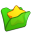 Folder Green Favourite Icon 32x32 png