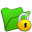 Folder Green Locked Icon 32x32 png