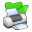 Folder Green Printer Icon 32x32 png