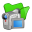 Folder Green Videos Icon 32x32 png