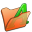 Folder Orange Font 1 Icon 32x32 png