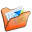 Folder Orange My Pictures Icon 32x32 png