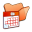 Folder Orange Scheduled Tasks Icon 32x32 png