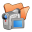 Folder Orange Videos Icon 32x32 png