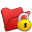 Folder Red Locked Icon 32x32 png