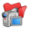 Folder Red Videos Icon 32x32 png
