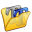 Folder Yellow Font 2 Icon 32x32 png