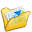 Folder Yellow My Pictures Icon 32x32 png