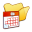 Folder Yellow Scheduled Tasks Icon 32x32 png