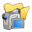 Folder Yellow Videos Icon 32x32 png