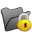 Folder Black Locked Icon 48x48 png