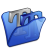 Folder Blue Font 2 Icon 48x48 png