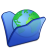 Folder Blue Internet Icon