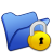 Folder Blue Locked Icon