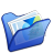 Folder Blue My Pictures Icon 48x48 png
