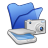 Folder Blue Scanners & Cameras Icon