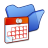 Folder Blue Scheduled Tasks Icon 48x48 png