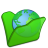 Folder Green Internet Icon 48x48 png