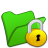 Folder Green Locked Icon