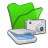 Folder Green Scanners & Cameras Icon 48x48 png