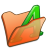 Folder Orange Font 1 Icon 48x48 png