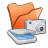 Folder Orange Scanners & Cameras Icon 48x48 png