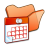 Folder Orange Scheduled Tasks Icon 48x48 png