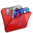 Folder Red Font 2 Icon 48x48 png