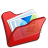 Folder Red My Pictures Icon 48x48 png