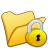 Folder Yellow Locked Icon 48x48 png