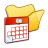 Folder Yellow Scheduled Tasks Icon 48x48 png