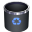 Empty Rubber Recycling Icon 32x32 png