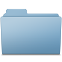 Generic Folder Blue Icon - Smooth Leopard Icons - SoftIcons.com