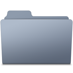 Generic Folder Graphite Icon - Smooth Leopard Icons - SoftIcons.com