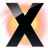 X Circle Fire Icon