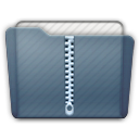 Graphite Folder Zip Icon 128x128 png