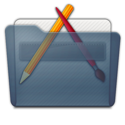 Graphite Folder Apps Icon 256x256 png