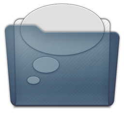Graphite Folder Chats Icon 256x256 png