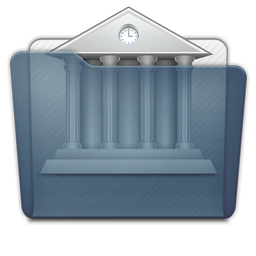 Graphite Folder Library Icon 256x256 png