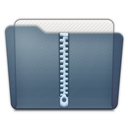 Graphite Folder Zip Icon 256x256 png