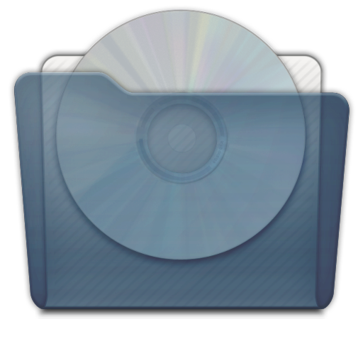 Graphite Folder CD Icon 512x512 png