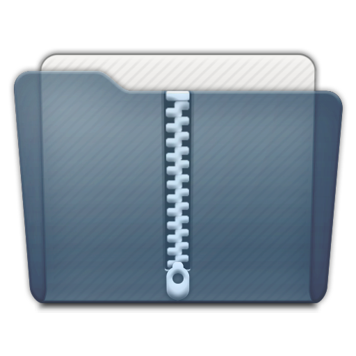 Graphite Folder Zip Icon 512x512 png