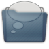 Graphite Folder Chats Icon 72x72 png