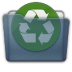 Graphite Folder Recycle Icon 72x72 png