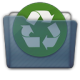 Graphite Folder Recycle Icon 80x80 png