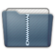 Graphite Folder Zip Icon 80x80 png