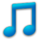 Toolbar Music Blue Icon 80x80 png